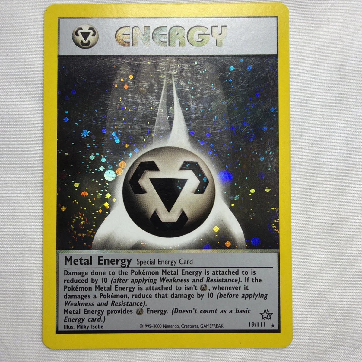 25+ Energy Holo Pokémon TCG Neo Genesis Metal Collectible