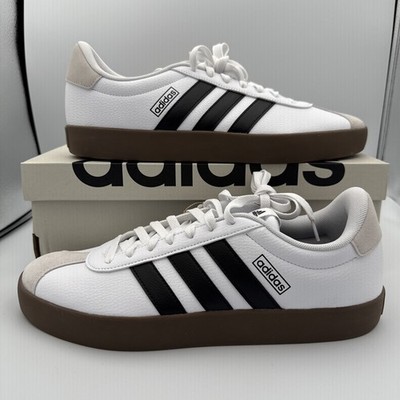 Adidas VL 3.0 Court Shoes White Black Classic Sneaker Casual Men 12 ID6285