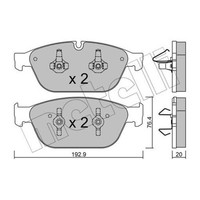 Metelli BremsbeläGe Bremsbelagsatz FüR Audi Q5 8R A8 4H2 4H8 4HC 4HL