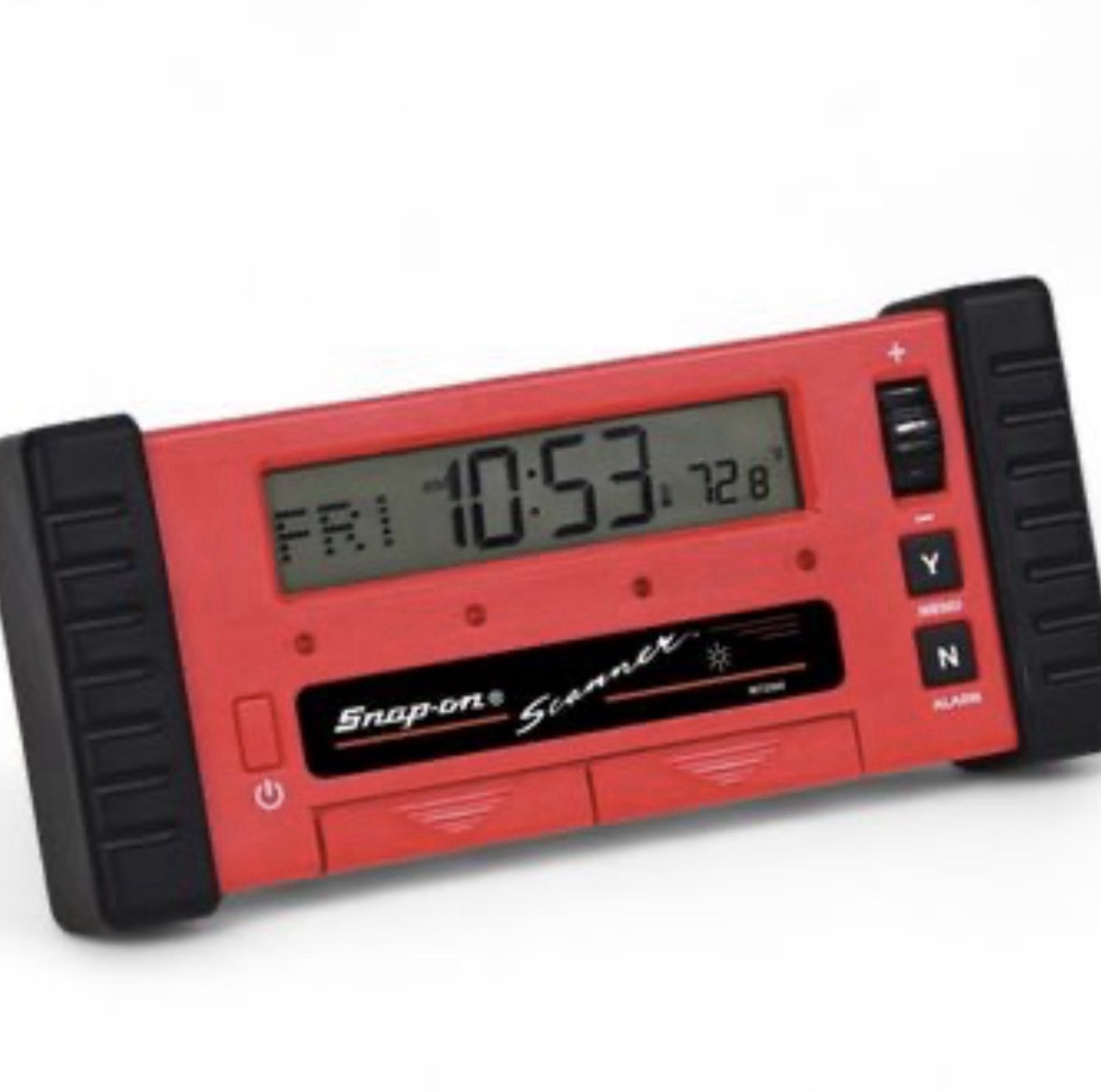 Snap-on Red Black Digital Scanner Advertising Collectible Clock Snap-on Red Black Digital Scanner Advertising Collectible Clock