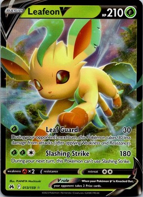 Leafeon V Ultra Rare Crown Zenith 013/159 NM