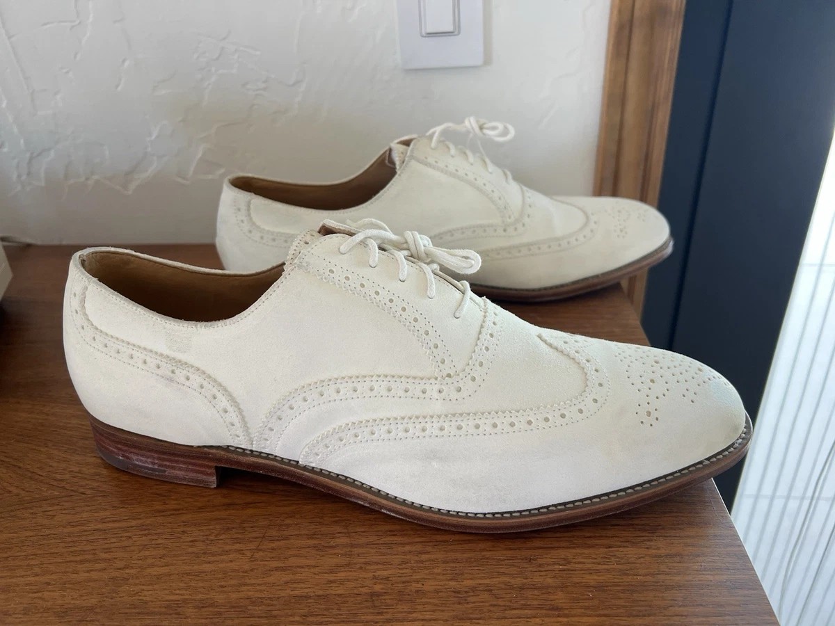 BROOKS BROTHERS Solid Beige Suede Mens Size 11 Dress Shoes Brooks Brothers Suede Men main image 2