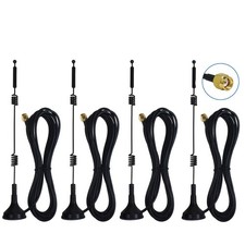 Dual Band Long Range Wifi Antenna 4-Pack , Eifagur 9Dbi 2.4GHZ 5GHZ 5.8GHZ RP-S