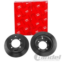 2X TRW Bremsscheiben 262Mm Voll Hinten Passend FÜR Hyundai Santamo KIA Joice