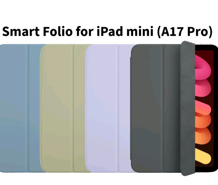 New Apple - Smart Folio for 2024 iPad mini 7 (A17 Pro) Light