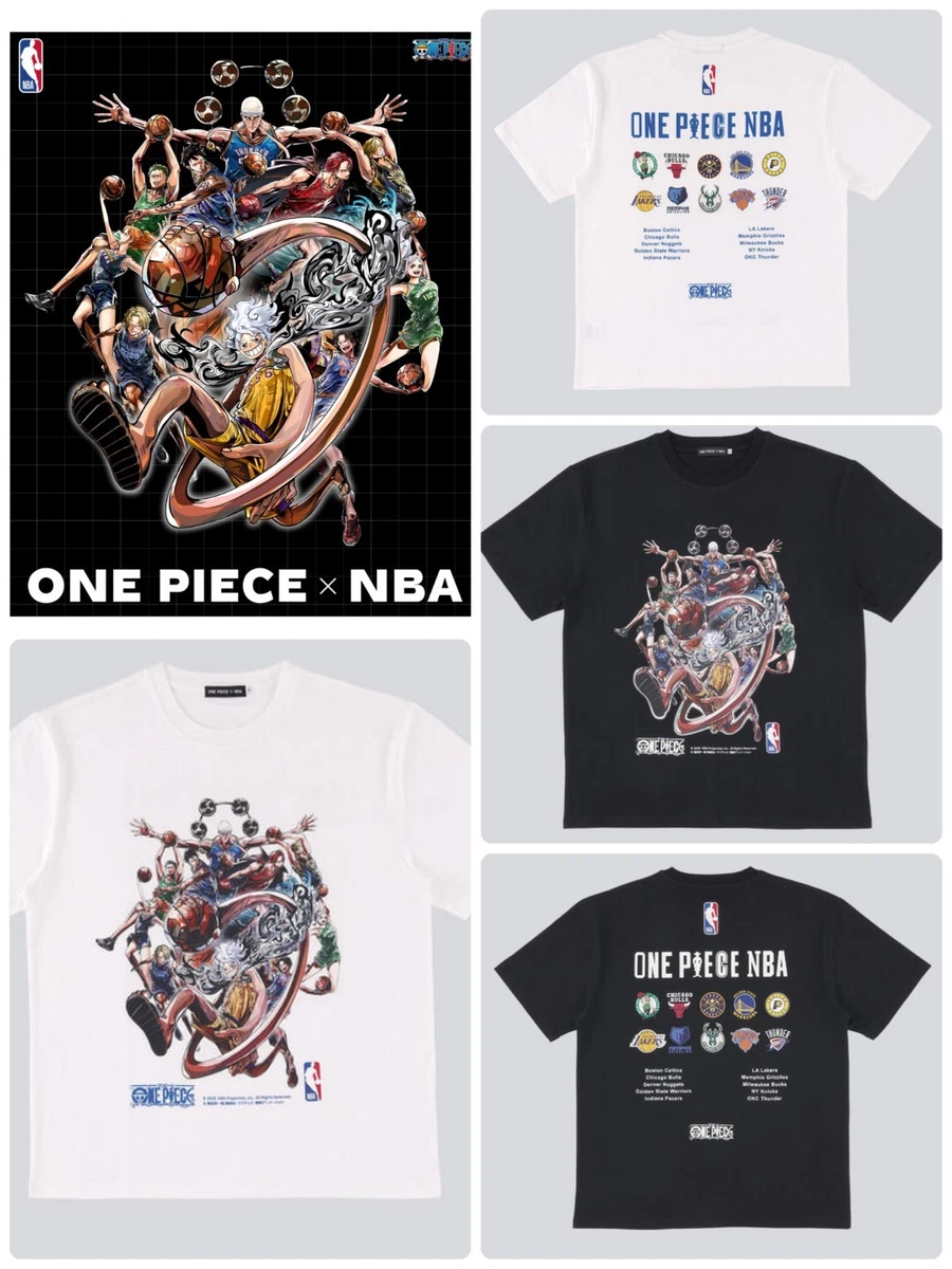 ONE PIECE × NBA T-Shirts Group Art BLACK、White | eBay