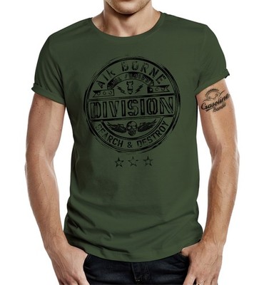 GASOLINE BANDIT T-Shirt Air Borne Division Search & Destroy S M L XL XXL  XXXL
