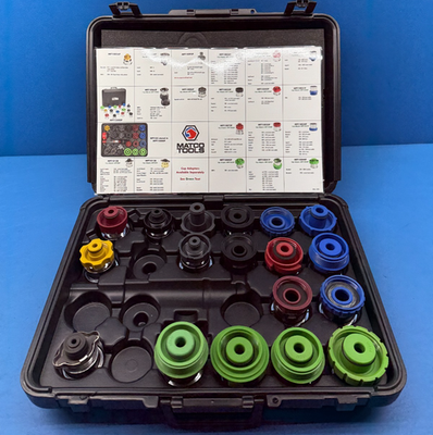 #ad 18pc Matco Tools MPT15000P Composite Pressure Cooling System Adapter Set $399.95