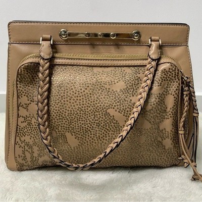 Valentino Garavani Women's Cream/Beige Braid Structured Handbag