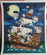 Avast Me Ghosties - Print By Reis O'Brien Limited Edition #s 310 311 312 of 500!