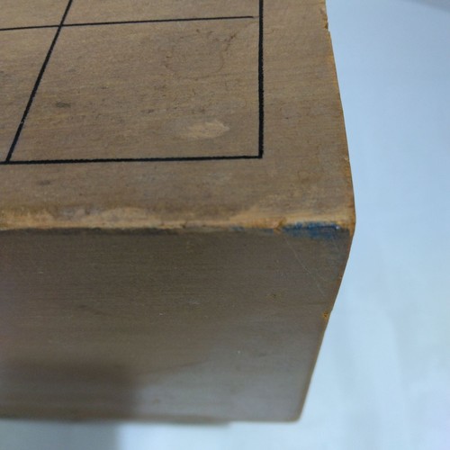 Vintage Japanese Chess Shogi Wooden Board Only 12.2x13.8x8.7in 204.2oz W/Legs FS - Picture 14 of 18