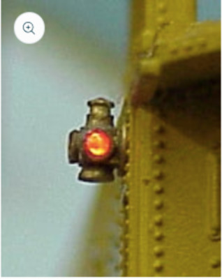 Tomar IND. O scale O-809L LED Marker Light - Yellow/Yellow/Red - 1 pair/pkg - O