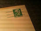POSTCARD PRESTAMPED GREEN LINCOLN  5 CENT    BOX166 — photo 2
