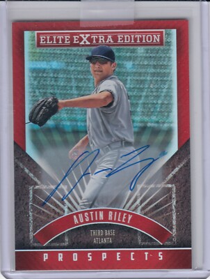 Sign Cards Austin Riley Rookie AUSTIN RILEY 2015 Elite Extra AUTO RC ATLANTA BRAVES Autograph Rookie ...