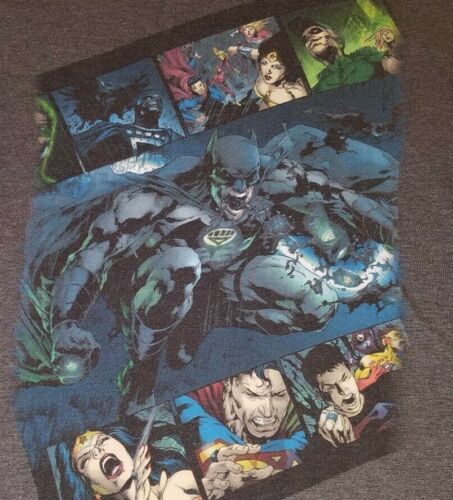Rare DC Comics Justice League Darkest Night T-shirt taille X-Large EUC génial !! - Photo 1/4
