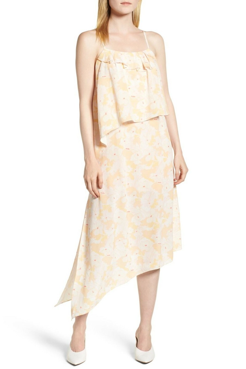 Lewit Asymmetrical Floral Midi Dress 4; 6; 8; 10 | eBay