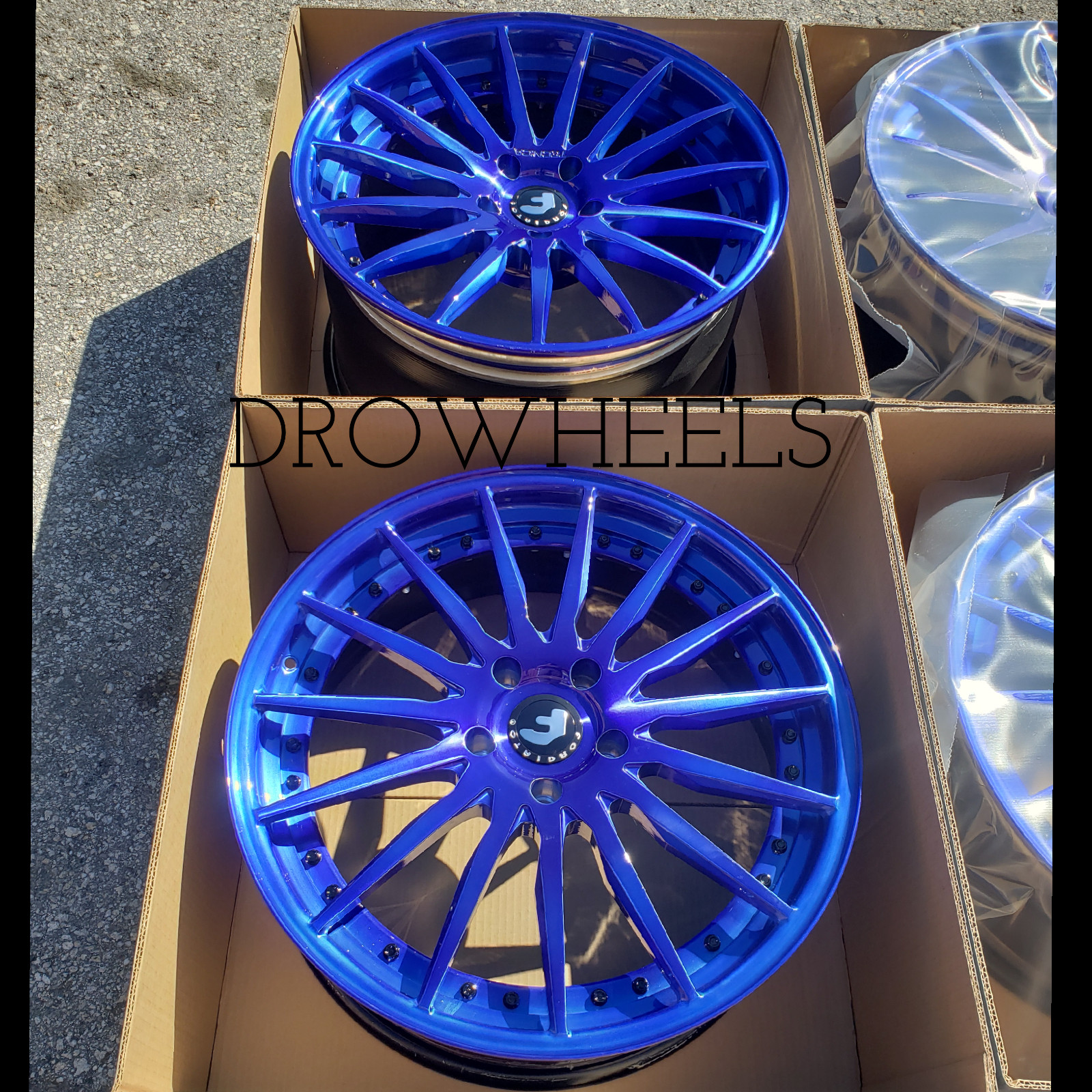 FORGIATO FGO T2.3R ASTON MARTIN VANQUISH WHEELS RIMS TECHNICA ALL NEW SET BLUE