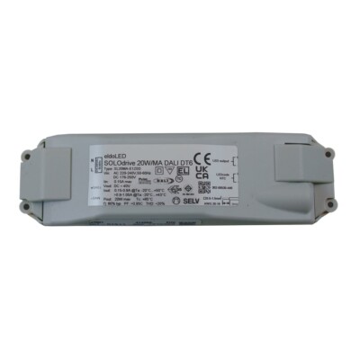 eldoLED SOLOdrive 20MA-E1Z0D2 - 20W DALI dimmbarer Konstantstrom LED Treiber