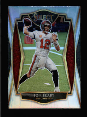 TOM BRADY 2020 PANINI SELECT #101 HOLO SILVER PRIZM PARALLEL BA9085