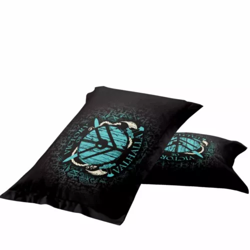 Norse Viking Rune Vegvisir Blood Eagle Duvet Quilt Cover Set Boy Bedding Single - Picture 4 of 28