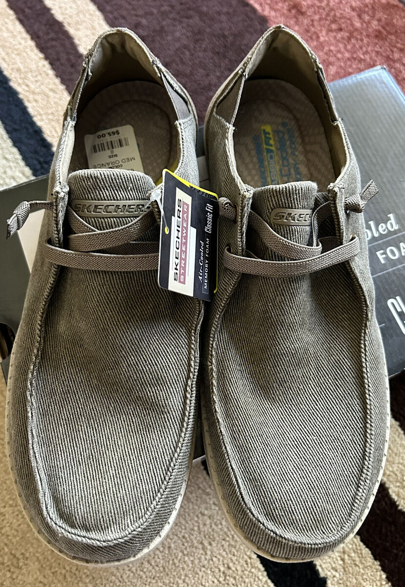 Skechers Men's Melson-Raymon Canvas Slip on Shoes Men's Size Skechers Men's Melson-Raymon Canvas Slip on Shoes Men's Size