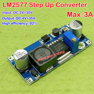 3A DC-DC 3V-30V To 4V-35V Boost Converter Adjustable Step Up Power Supply Module