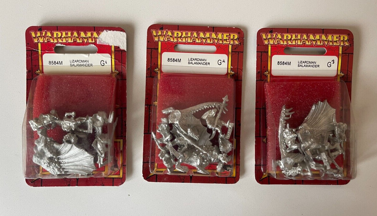 Lizardmen Salamander Pack | Warhammer The Old World | Metal OOP