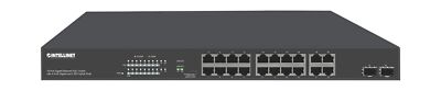 Intellinet 16 Port PoE+ Ethernet Switch with 4 RJ45 Gigabit and 2 SFP Uplink ...
