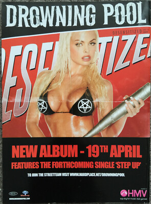 DROWNING POOL - DESENSITIZED 2004 full page UK magazine ad