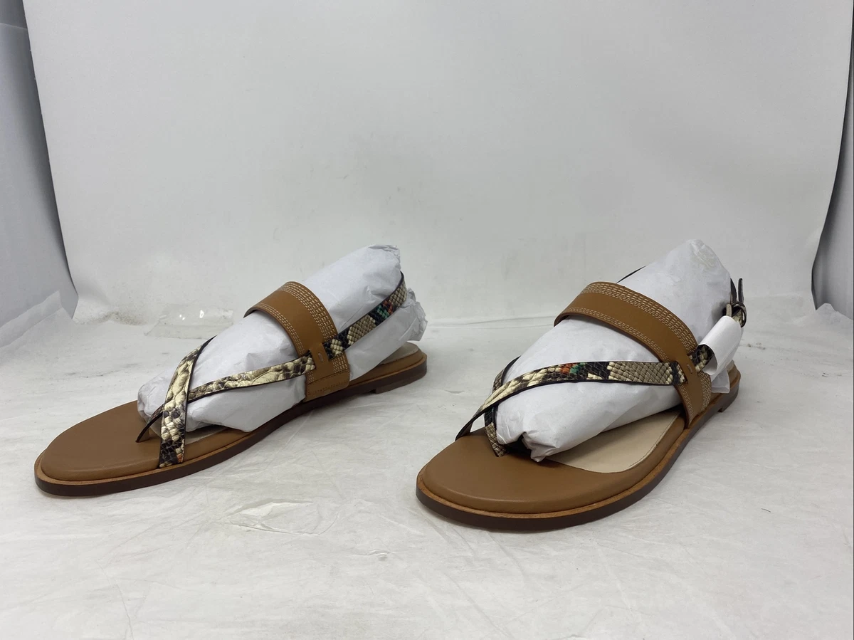 Cole Haan Women s Anica Thong Sandal Tan Multi Size 11M US eBay