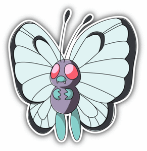 Pokemon Sticker Butterfree Pokemon Sticker Butterfree