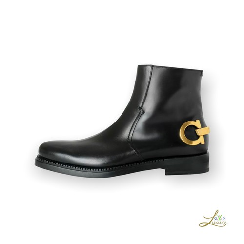 Salvatore Ferragamo Stiefel Bankley Gancini Größe 42,5 - Bild 4 von 11