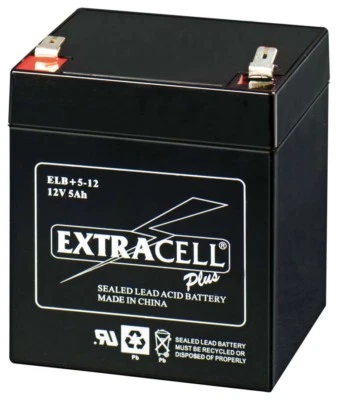 VARIABILE MKC,YAMADA,EXTRACELL,JOIN,HQ,ECC BATTERIA 12V 5AH CICLICA PIOMBO GEL AGM PER TRAZIONE ELETTRICA BICI SOLLEVATORI