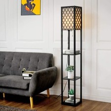 3-Regal Stehleuchte Stehlampe Standlampe Standleuchte mit Schalter