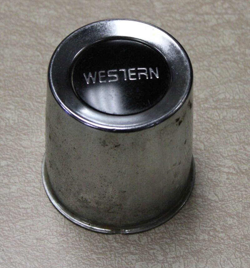 Western Wheel Center Hub Cap Chrome Metal 3.5" Diameter eBay