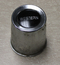 Western Wheel Center Hub Cap Chrome Metal 3.5 Diameter Western Wheel Center Hub Cap Chrome Metal 3.5 Diameter