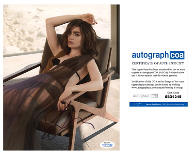 Lily Collins Sexy Autographed Signed 8x10 Photo ACOA | eBay