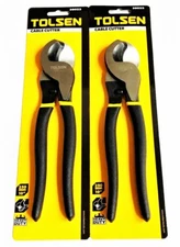 2 TOLSEN 10" CABLE CUTTER HIGH LEVERAGE CUT AIRCRAFT WIRE STEEL ROPE ROMEX 38022