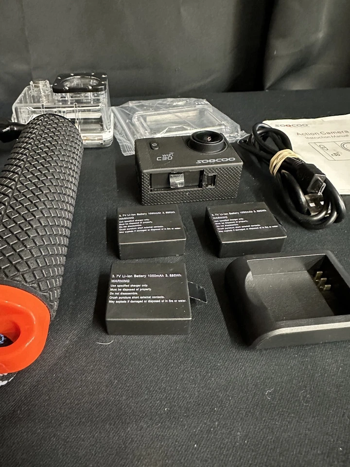 Soocoo C30 4K Action Camera + Accessories (Missing Battery Cover) - Image 2 of 4