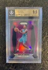 2017-18 Panini Prizm #233 Malik Monk RC BGS 9.5 GEM MINT Purple /75 SP Lakers 📈