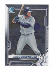 JASSON DOMINGUEZ BASE CHROME 2021 BOWMAN CHROME DRAFT BDC-77 .99 SHIP L817