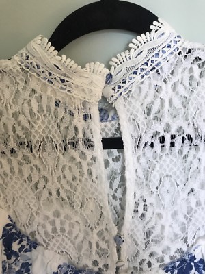 Altar'd State Blue & White Floral Dress Womens Size Small -NWOT | eBay Altar'd State Blue & White Floral Dress Womens Size Small -NWOT | eBay