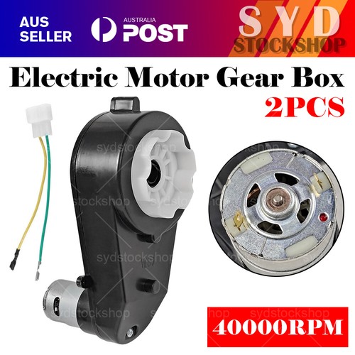 2pcs RS550 Electric Motor Gear Box For Kids Ride On Bike Car Toy 12V UP 40000RPM - Picture 14 of 14