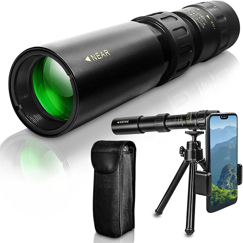 10-300X40mm HD Powerful Monocular Telescope Phone Camera Zoom Tripod New  Pack