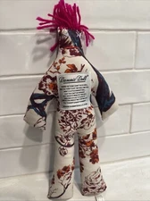 Dammit Doll Classic Stress Relief Therapy Floral Plush Voodoo Doll 12" EUC