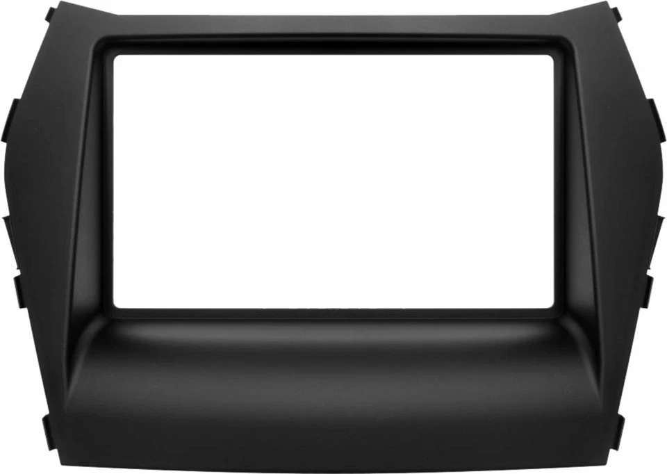 MASCHERINA AUTORADIO 2 DIN HYUNDAI SANTA FE' 2013-> KIT DOPPIO DIN CON STAFFE - Immagine 3 di 4