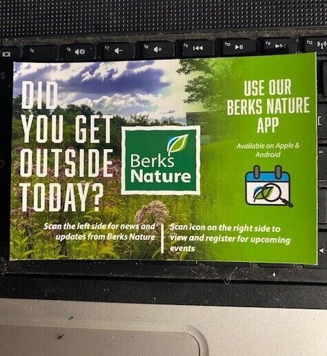 DID YOU GET OUTDOORS TODAY? Magnet 5.25" x 3.5" Berks Nature Vinyl Brand New