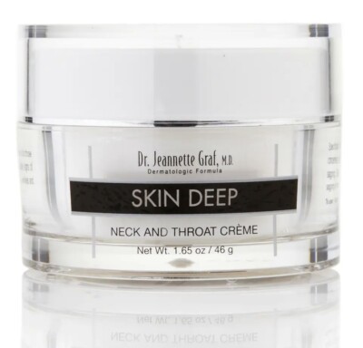 Dr. Jeannette Graf, M.D. Skin Deep Neck and Throat Creme 1.65 oz. New & Sealed