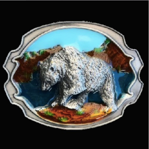 Alaska Grizzly Bear Wildlife Western Belt Buckle Belts Buckles eBay