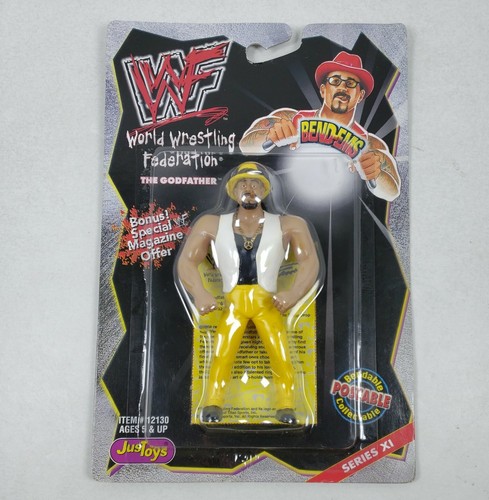 WWF Bend-Ems THE GODFATHER Bendable Action Figure ...